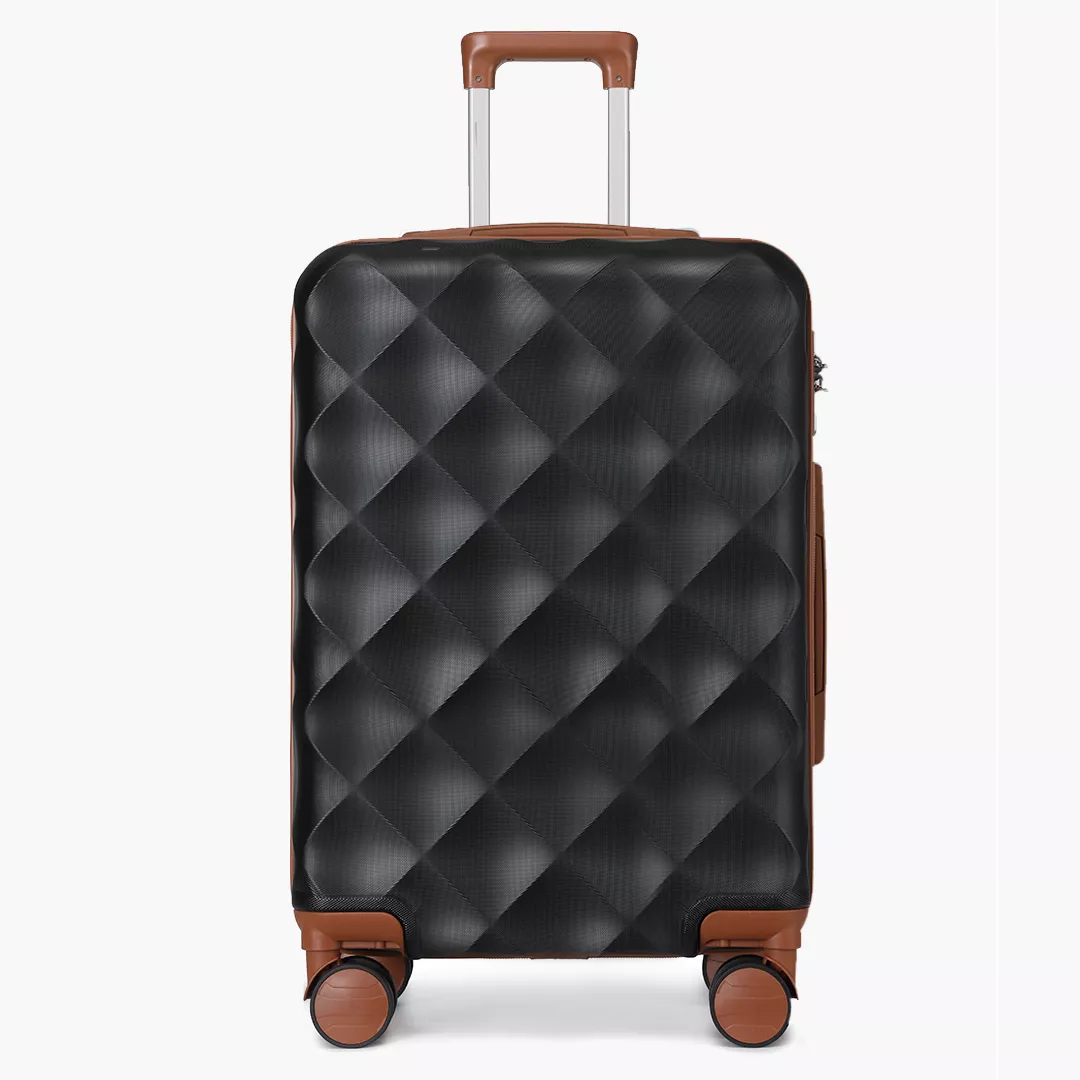 Grand bagage enregistré à motif de grille en diamant de 28 pouces